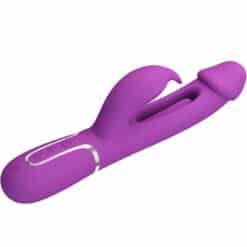 PRETTY LOVE - KAMPAS VIBRADOR RABBIT MULTIFUNCIÓN 3 EN 1 MORADO - piKanteo | Despierta tu lado más piKante