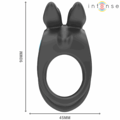 INTENSE - SAM ANILLO DOBLE VIBRADOR PENE 10 VIBRACIONES NEGRO - piKanteo | Despierta tu lado más piKante