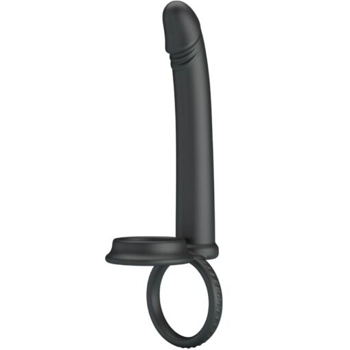 PRETTY LOVE - MOSES ANILLO DOBLE PENE PARA DONLE PENETACIàN NEGRO - Imagen 2