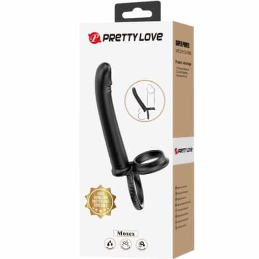PRETTY LOVE - MOSES ANILLO DOBLE PENE PARA DONLE PENETACIàN NEGRO - Imagen 8