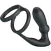 PRETTY LOVE - EMONI ANILLO PENE + PLUG ANAL 12 VIBRACIONES NEGRO - piKanteo | Despierta tu lado más piKante