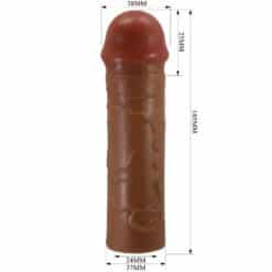PRETTY LOVE - NILE FUNDA PARA PENE CON EXTENSIÓN DE 2.5 CM MULATO - piKanteo | Despierta tu lado más piKante