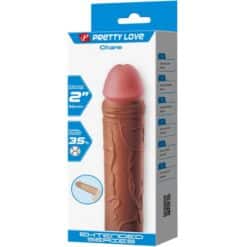 PRETTY LOVE - CHANE FUNDA PARA PENE CON EXTENSIÓN DE 5 CM MULATO - piKanteo | Despierta tu lado más piKante