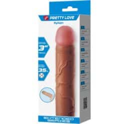 PRETTY LOVE - KYLIAN FUNDA PARA PENE CON EXTENSIÓN DE 7.6 CM MULATO - piKanteo | Despierta tu lado más piKante