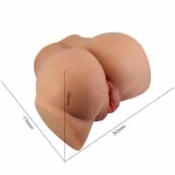 CRAZY BULL - EMILIA TRASERO VIBRADOR CON VAGINA Y ANO REALÍSTICO NATURAL CONTROL REMOTO - piKanteo | Despierta tu lado más piKante