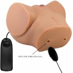 CRAZY BULL - EMILIA TRASERO VIBRADOR CON VAGINA Y ANO REALÍSTICO NATURAL CONTROL REMOTO - piKanteo | Despierta tu lado más piKante
