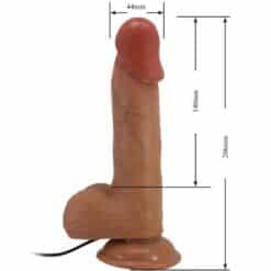 BAILE - CATOBLEPAS VIBRADOR REALÍSTICO 20.6 CM NATURAL CONTROL REMOTO - piKanteo | Despierta tu lado más piKante