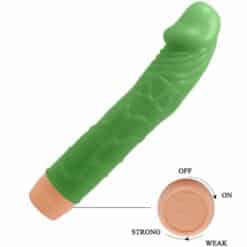 BAILE - BILL VIBRADOR REALÍSTICO 22.5 CM VERDE - piKanteo | Despierta tu lado más piKante