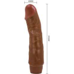 BAILE - JEFF VIBRADOR REALÍSTICO 19.5 CM MULATO - piKanteo | Despierta tu lado más piKante