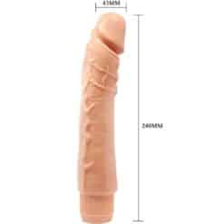 BAILE - DYBBUK VIBRADOR REALÍSTICO 24 CM NATURAL - piKanteo | Despierta tu lado más piKante