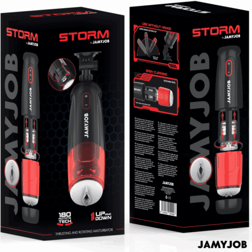 JAMYJOB - STORM MASTURBADOR VAGINA AUTOMÁTICO 10 MODOS ROTACIÓN Y EMPUJE - Imagen 7