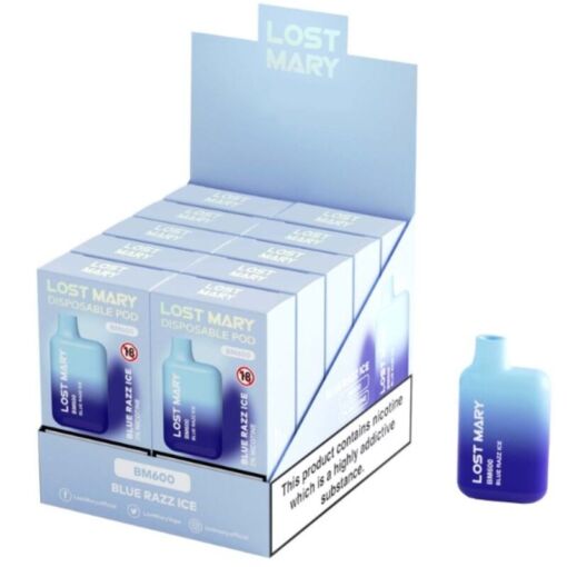 LOST MARY - BM600 VAPER NICOTINA 2% DESECHABLE SABOR ARÁNDANOS HELADOS - Imagen 2