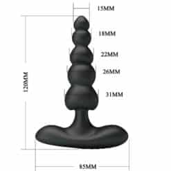 PRETTY LOVE - CORBAN VIBRADOR ANAL 10 VIBRACIONES NEGRO - piKanteo | Despierta tu lado más piKante