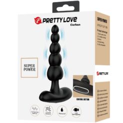 PRETTY LOVE - CORBAN VIBRADOR ANAL 10 VIBRACIONES NEGRO - piKanteo | Despierta tu lado más piKante