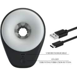 PRETTY LOVE - DJ GIRL MASTURBADOR MASCULINO CON VIBRACIÓN 5 CONFIGURACIONES NEGRO - piKanteo | Despierta tu lado más piKante