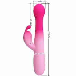 PRETTY LOVE - DEJON VIBRADOR RABBIT 3 EN 1 MULTIFUNCIÓN ROSA - piKanteo | Despierta tu lado más piKante