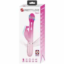 PRETTY LOVE - DEJON VIBRADOR RABBIT 3 EN 1 MULTIFUNCIÓN ROSA - piKanteo | Despierta tu lado más piKante
