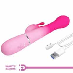 PRETTY LOVE - DEJON VIBRADOR RABBIT 3 EN 1 MULTIFUNCIÓN ROSA - piKanteo | Despierta tu lado más piKante