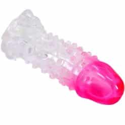 PRETTY LOVE - WILFORD FUNDA REALÍSTICA ALARGADORA CON RELIEVE PARA PENE ROSA - piKanteo | Despierta tu lado más piKante