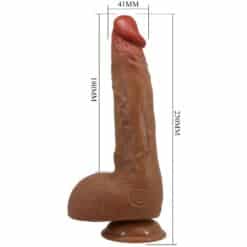 BAILE - BEAUTIFUL WILKS VIBRADOR REALÍSTICO DE 5 CONFIGURACIONES 25 CM MULATO - piKanteo | Despierta tu lado más piKante