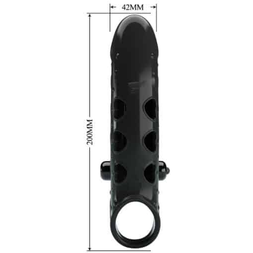 ROMANCE - FUNDA PARA PENE CON VIBRACIÓN NEGRO - Imagen 10