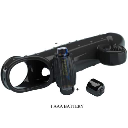 ROMANCE - FUNDA PARA PENE CON VIBRACIÓN NEGRO - Imagen 8
