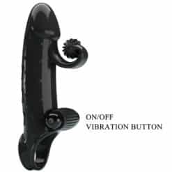 ROMANCE - FUNDA PARA PENE CON VIBRACIÓN NEGRO - piKanteo | Despierta tu lado más piKante