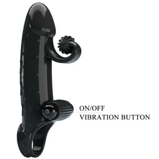 ROMANCE - FUNDA PARA PENE CON VIBRACIÓN NEGRO - Imagen 9