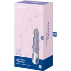 SATISFYER - AIR PUMP VIBRATOR 1 VIBRADOR G-SPOT INFLABLE MORADO - piKanteo | Despierta tu lado más piKante