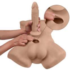 SILEXD - APOLLO L TORSO REALÍSTICO MASCULINO CARAMELO - piKanteo | Despierta tu lado más piKante