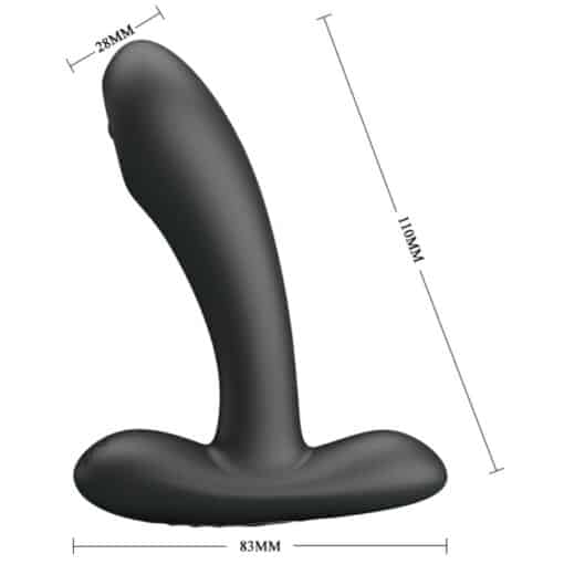 PRETTY LOVE - REMINGTON MASAJEADOR VIBRADOR ANAL Y VAGINAL NEGRO - Imagen 5