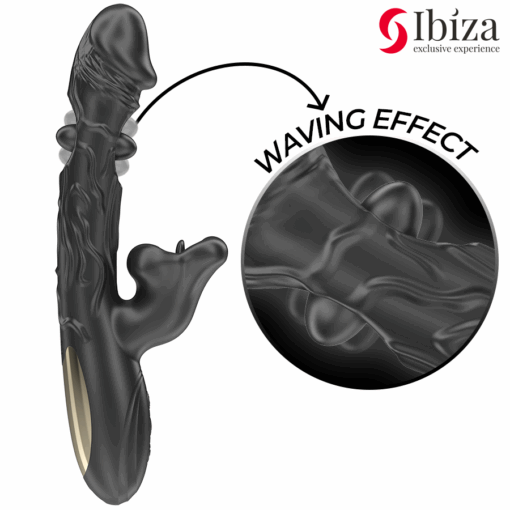 IBIZA - VIBRADOR Y ESTIMULADOR DE CLÍTORIS CON EFECTO MORDEDOR Y ROTACIÓN - Imagen 3
