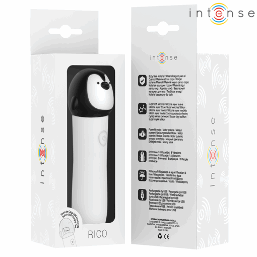 INTENSE - RICO BALA VIBRADORA PINGÜINO RECARGABLE USB 10 X 2.2 CM - Imagen 7