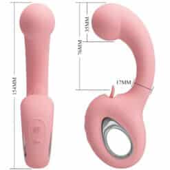 PRETTY LOVE - ERYNNYES VIBRADOR PUNTO G + ESTIMULADOR CLÍTORIS 10 VIBRACIONES ROSA - piKanteo | Despierta tu lado más piKante