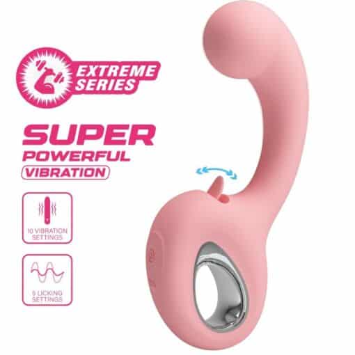 PRETTY LOVE - ERYNNYES VIBRADOR PUNTO G + ESTIMULADOR CLÍTORIS 10 VIBRACIONES ROSA - Imagen 6