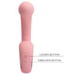 PRETTY LOVE - ERYNNYES VIBRADOR PUNTO G + ESTIMULADOR CLÍTORIS 10 VIBRACIONES ROSA - piKanteo | Despierta tu lado más piKante