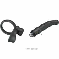 PRETTY LOVE - TATUM ANILLO VIBRADOR PENE CON PLUG 10 VIBRACIONES NEGRO - piKanteo | Despierta tu lado más piKante