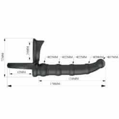 PRETTY LOVE - TATUM ANILLO VIBRADOR PENE CON PLUG 10 VIBRACIONES NEGRO - piKanteo | Despierta tu lado más piKante
