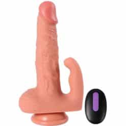 SHEQU - HAYDEN DILDO Y ESTIMULADOR DE CLÍTORIS CON VIBRACIÓN Y CONTROL REMOTO 16 CM - piKanteo | Despierta tu lado más piKante