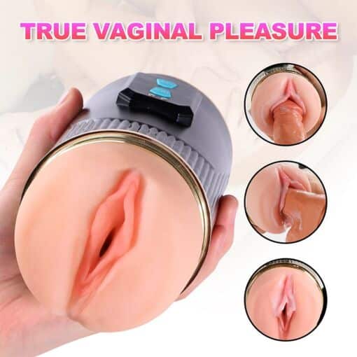 SHEQU - KAY MASTURBADOR DOBLE CON VIBRACIÓN DUAL BOCA Y VAGINA - Imagen 17