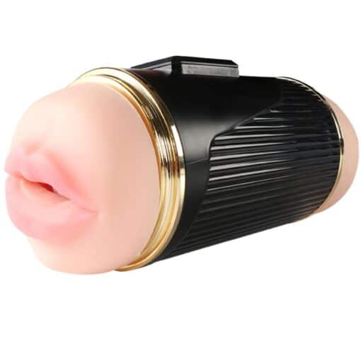 SHEQU - KAY MASTURBADOR DOBLE CON VIBRACIÓN DUAL BOCA Y VAGINA - Imagen 6