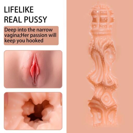 XISE - LYDIA MASTURBADOR VAGINA FEMENINO CON THRUSTING 25 CM - Imagen 15