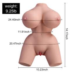 XISE - FRIEDA TORSO REALÍSTICO FEMENINO CON VIBRACIÓN 36 CM - piKanteo | Despierta tu lado más piKante