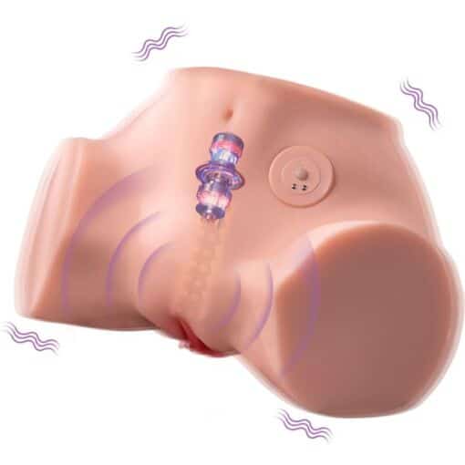 XISE - FENNIE SHAKING MASTURBADOR VAGINA Y ANO REALÍSTICO MULTIPOSICIÓN CON VIBRACIÓN