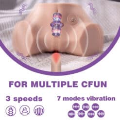 XISE - FENNIE SHAKING MASTURBADOR VAGINA Y ANO REALÍSTICO MULTIPOSICIÓN CON VIBRACIÓN - piKanteo | Despierta tu lado más piKante