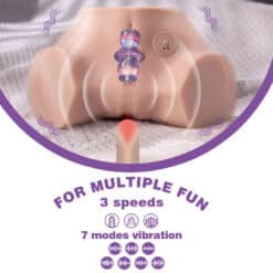 XISE - FENNIE SHAKING MASTURBADOR VAGINA Y ANO REALÍSTICO MULTIPOSICIÓN CON VIBRACIÓN - piKanteo | Despierta tu lado más piKante