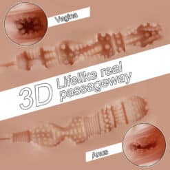 XISE - TRACY VIBRATING MASTURBADOR VAGINA Y ANO REALÍSTICO MULTIPOSICIÓN CON VIBRACIÓN - piKanteo | Despierta tu lado más piKante