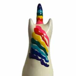 Alternative view of CONDOMERIE - PRESERVATIVO DECORATIVO PINTADO A MANO ARCOÍRIS UNICORNIO