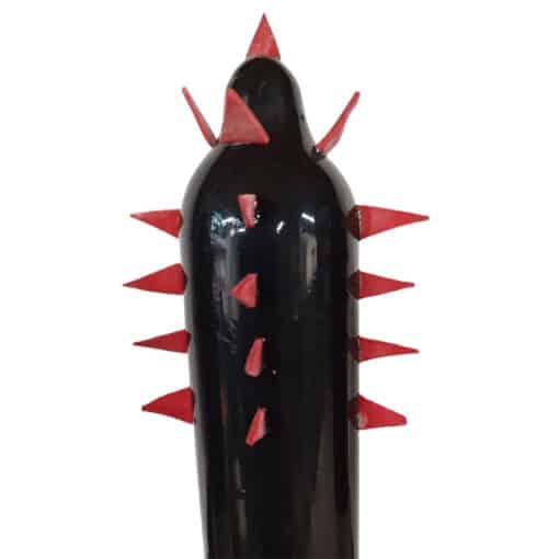 CONDOMERIE - PRESERVATIVO DECORATIVO PINTADO A MANO CACTUS NEGRO XL