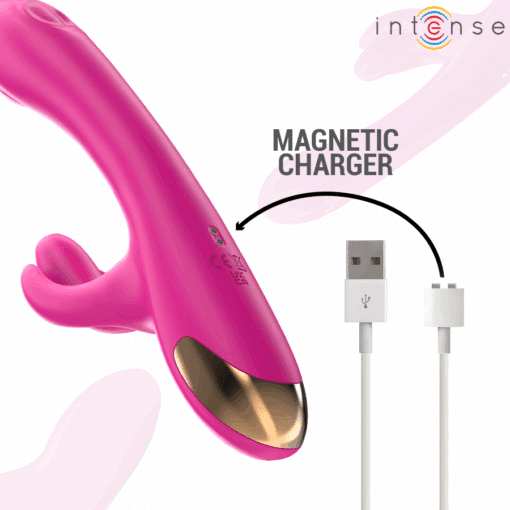 INTENSE - BRITNEY VIBRADOR MULTIFUNCIÓN RABBIT 23 CM ROSA - Imagen 4